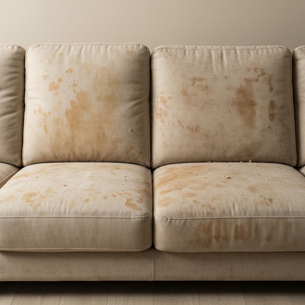 거실 소파 딥클리닝 - 청소 전