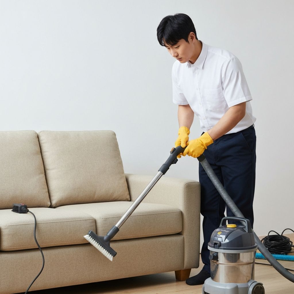 소파 및 쿠션 가구 청소
